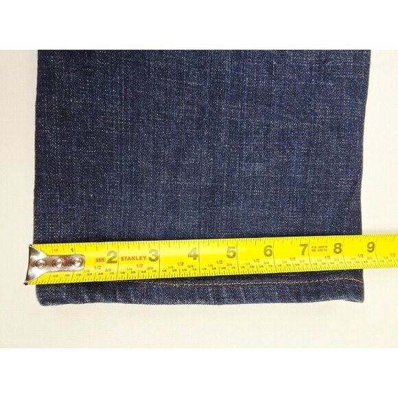 Levi's Size 10M Womens 550 Relaxed Bootcut 31 Inch Inseam Blue Denim Logo Jeans - Picture 6 of 12